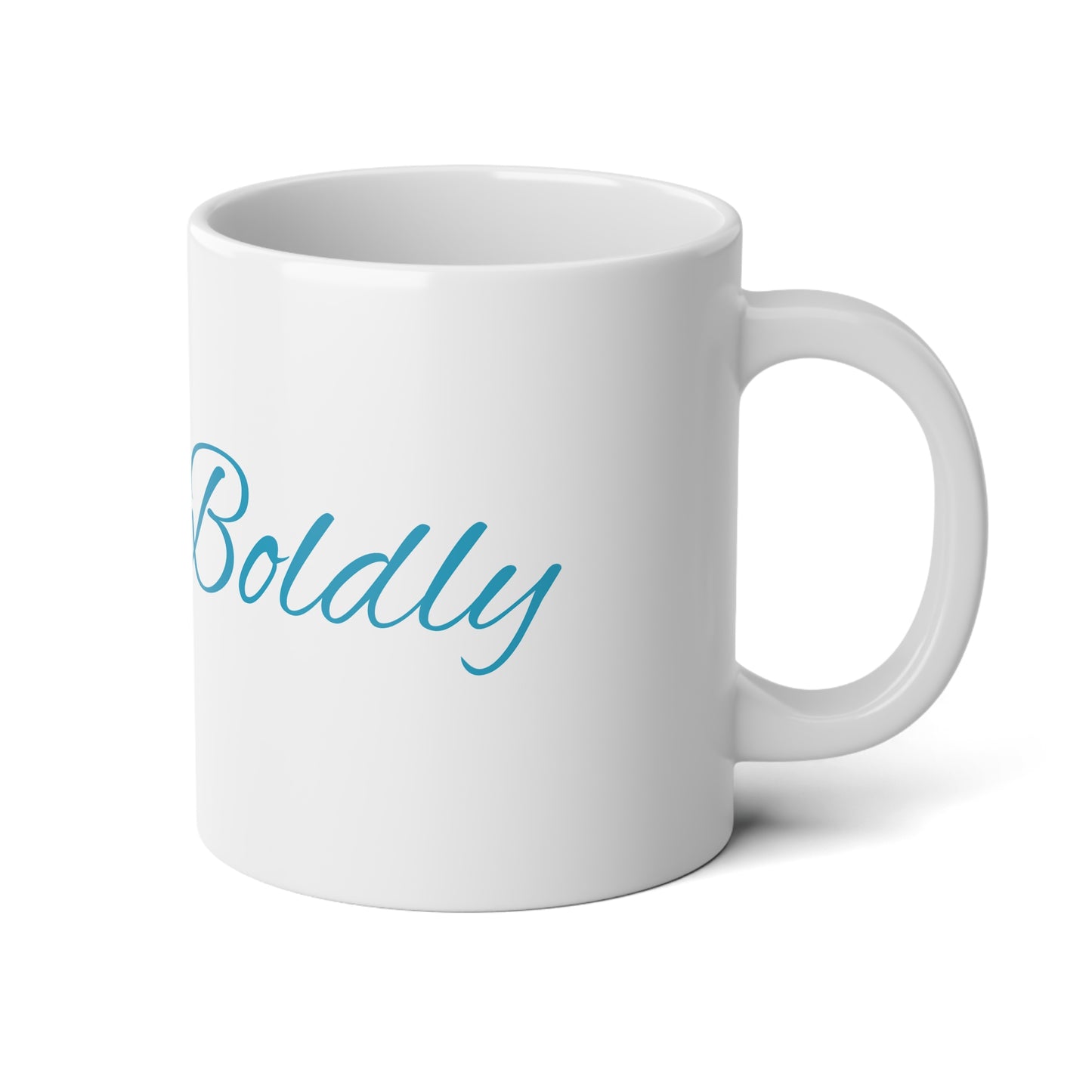 Inspirational Jumbo Mug - 20oz, Pray Boldly Coffee Cup, Motivational Drinkware, Perfect Gift for Faith, Daily Inspiration Mug