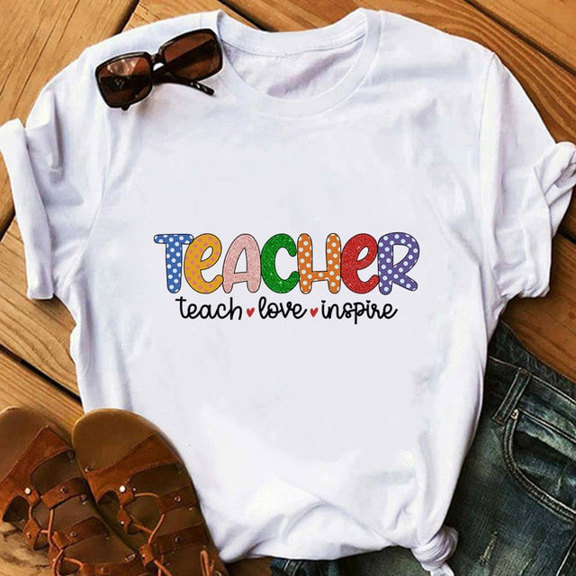 Teach Love and Inspire Teacher Tee